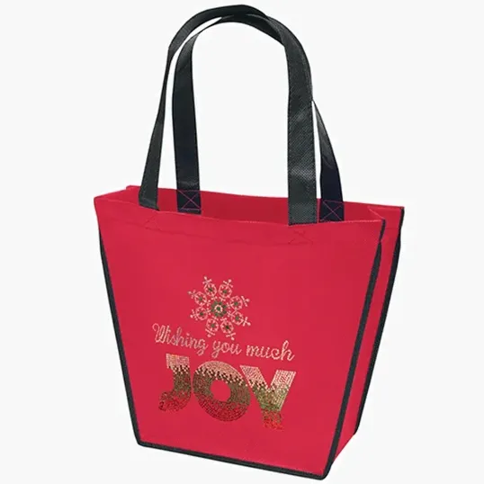 Carnival Non-Woven Tote with Sparkle Heat Transfer — view 6