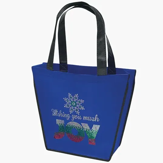 Carnival Non-Woven Tote with Sparkle Heat Transfer — view 7