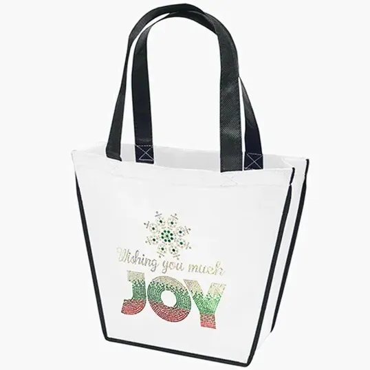 Carnival Non-Woven Tote with Sparkle Heat Transfer — view 8
