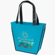 Carnival Non-Woven Tote with Sparkle Heat Transfer — view 2