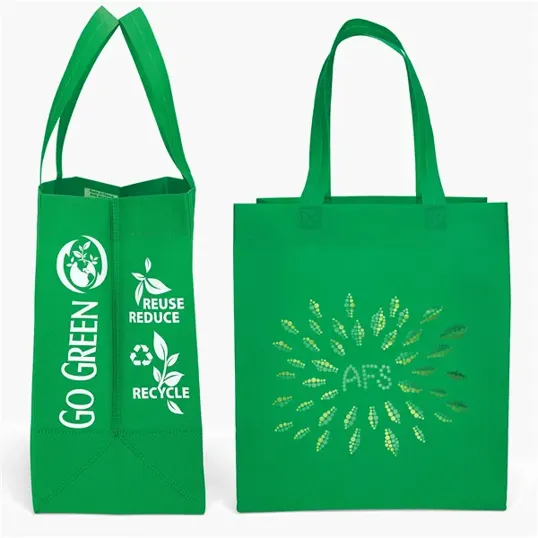 Economy Tote Sparkle Non-Woven Polypropylene Bag — view 2