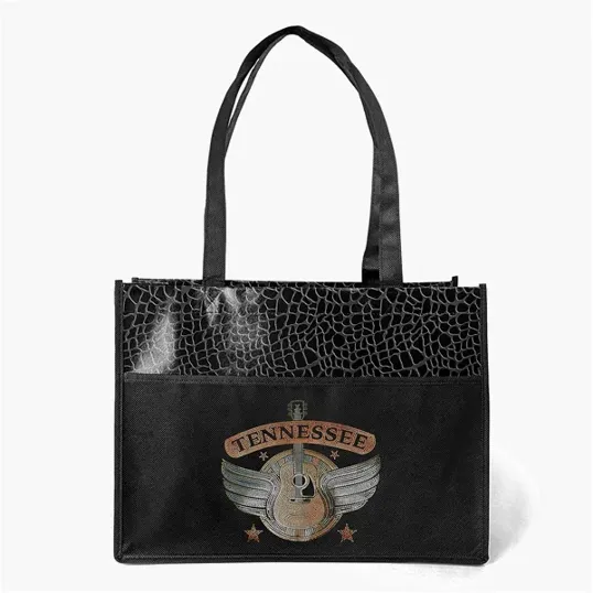 Couture™ Gloss-Laminated Tote with Reptile Print