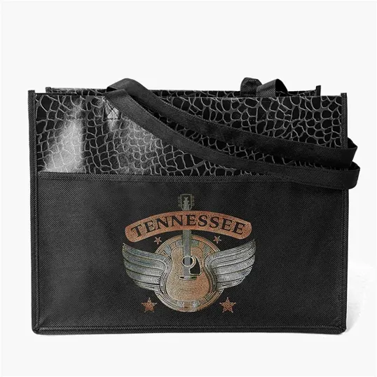 Couture™ Gloss-Laminated Tote with Reptile Print — view 6