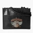 Couture™ Gloss-Laminated Tote with Reptile Print — view 6