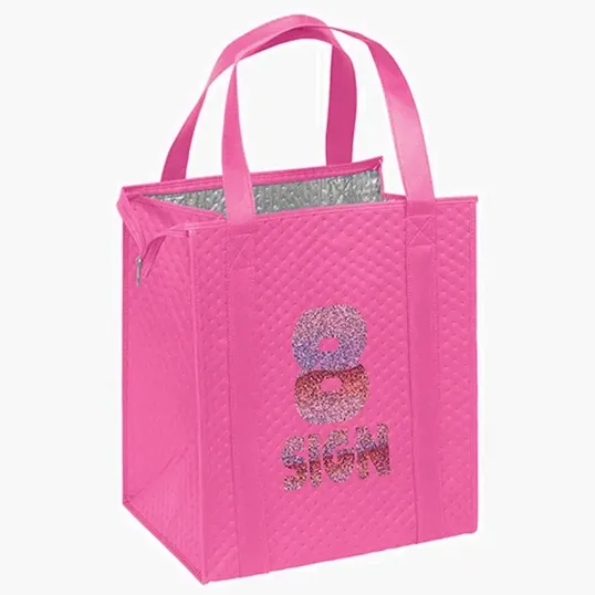 Therm-O-Tote™ Sparkle Insulated Non-Woven Tote — view 2