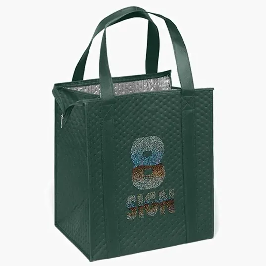 Therm-O-Tote™ Sparkle Insulated Non-Woven Tote — view 4