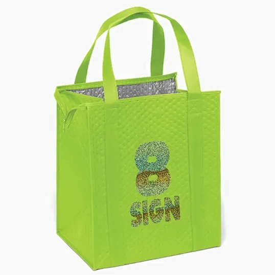 Therm-O-Tote™ Sparkle Insulated Non-Woven Tote — view 5