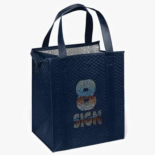 Therm-O-Tote™ Sparkle Insulated Non-Woven Tote — view 6