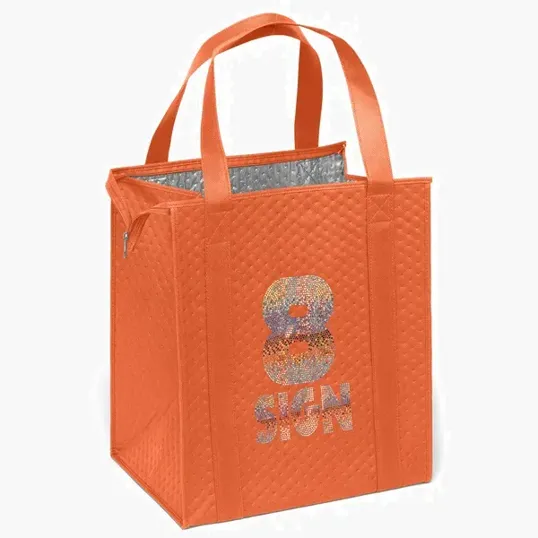 Therm-O-Tote™ Sparkle Insulated Non-Woven Tote — view 10