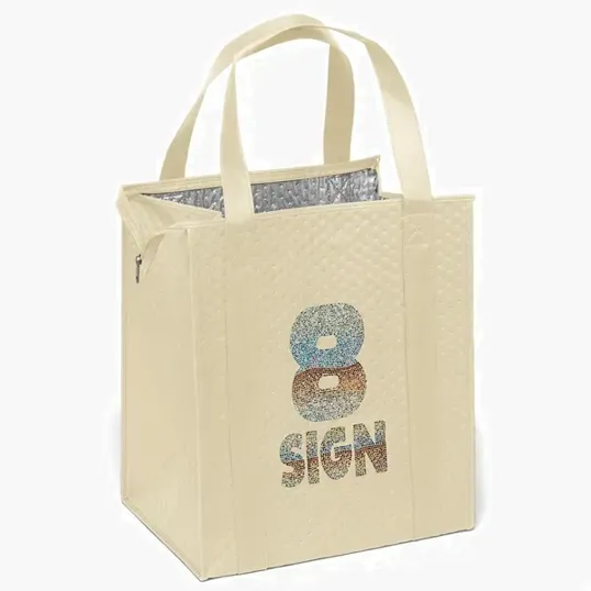 Therm-O-Tote™ Sparkle Insulated Non-Woven Tote — view 11