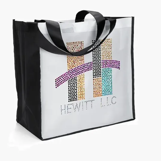 Picasso Polyester Sparkle Tote — view 3