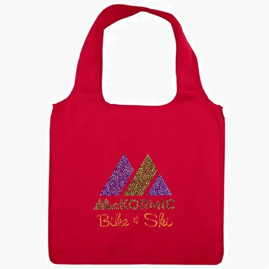 Adventure™ Polyester Tote with Sparkle Heat Transfer — view 7