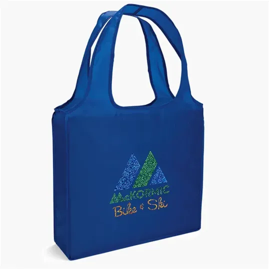 Adventure™ Polyester Tote with Sparkle Heat Transfer — view 3