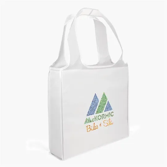 Adventure™ Polyester Tote with Sparkle Heat Transfer — view 5