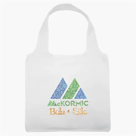 Adventure™ Polyester Tote with Sparkle Heat Transfer — view 6