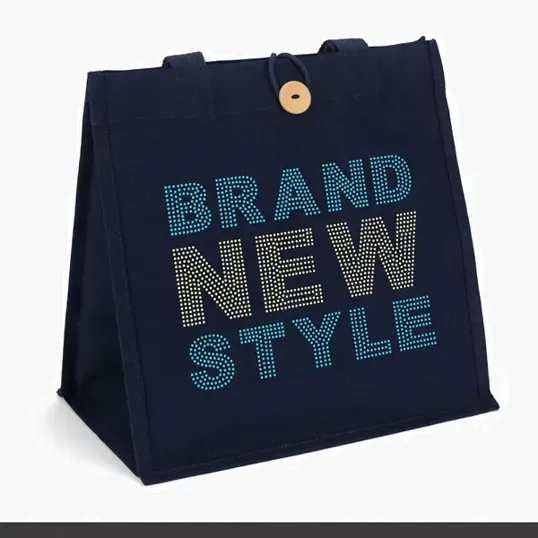 Aurora™ Cotton Tote with Wooden Button Closure — view 9