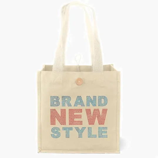 Aurora™ Cotton Tote with Wooden Button Closure — view 13