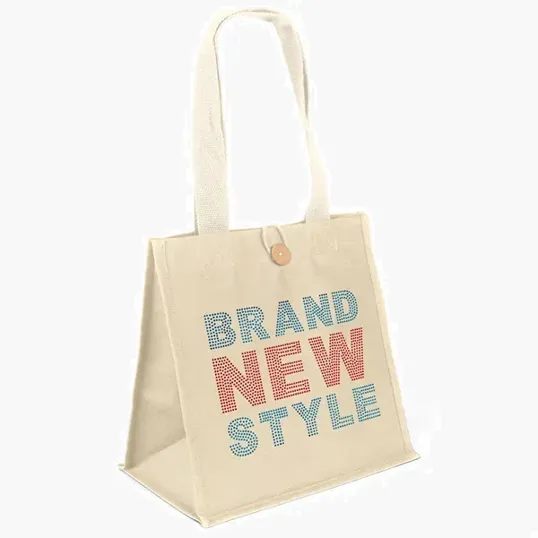 Aurora™ Cotton Tote with Wooden Button Closure — view 14