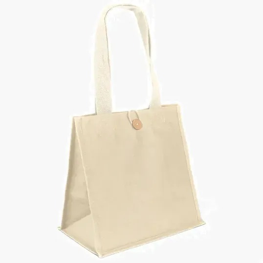 Aurora™ Cotton Tote with Wooden Button Closure — view 17