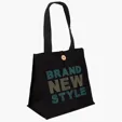 Aurora™ Cotton Tote with Wooden Button Closure — view 2