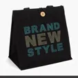 Aurora™ Cotton Tote with Wooden Button Closure — view 3