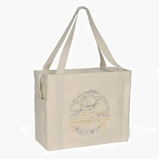 Jeremy™ Deluxe Canvas Zipper-Close Tote — view 2