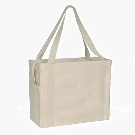 Jeremy™ Deluxe Canvas Zipper-Close Tote — view 3