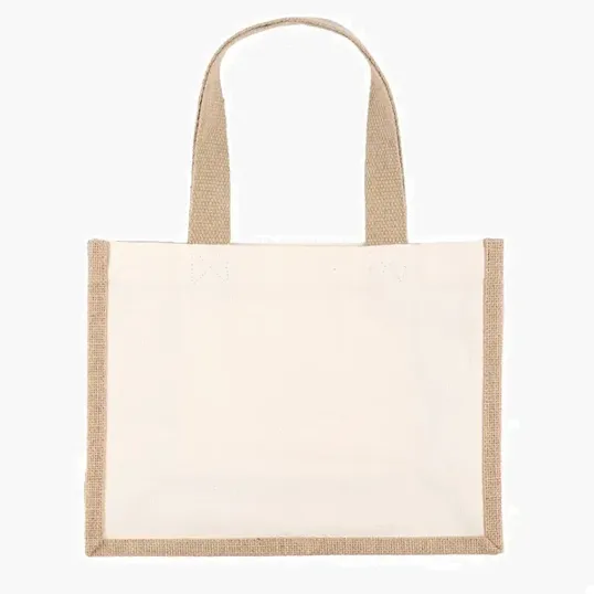 Reyna™ Natural Tote with Jute Gussets — view 2
