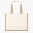 Reyna™ Natural Tote with Jute Gussets — view 2