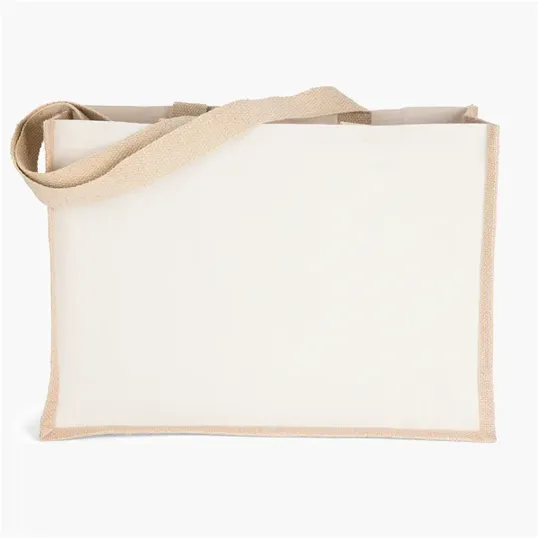 Josephine™ Natural Tote with Sparkle Heat Transfer — view 2