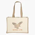 Josephine™ Natural Tote with Sparkle Heat Transfer