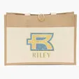 Riley™ Jute Tote with Cotton Front Pocket — view 2