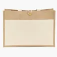 Riley™ Jute Tote with Cotton Front Pocket — view 5