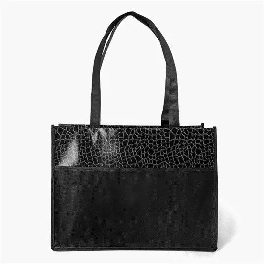Couture™ Gloss-Laminated Non-Woven Polypropylene Tote — view 3