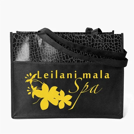 Couture™ Gloss-Laminated Non-Woven Polypropylene Tote — view 4
