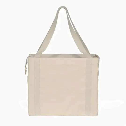Jeremy™ Deluxe Canvas Zipper-Close Tote — view 6