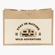Riley™ Jute Tote with Cotton Front Pocket — view 3