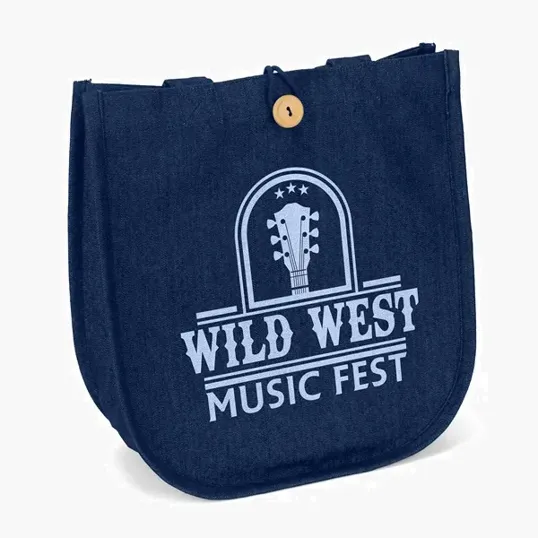 MB™ Denim Tote with Screen Print — view 3